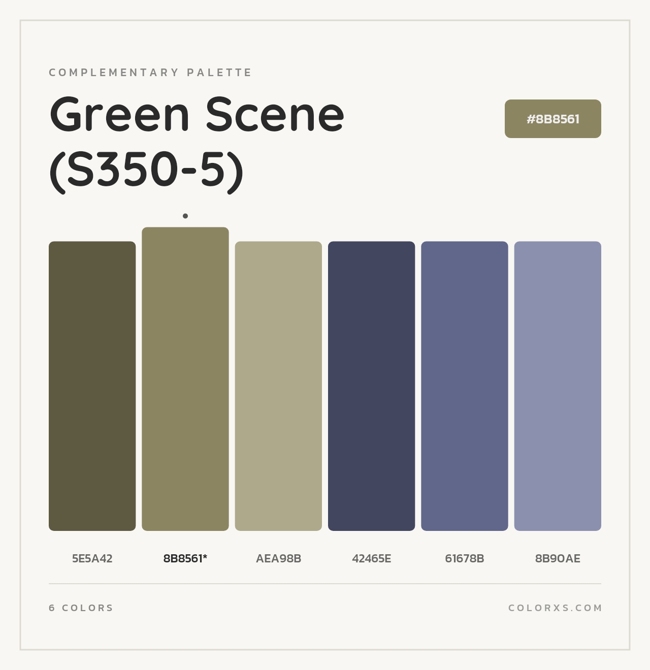 Green Scene (S350-5) - Complementary Color Palette