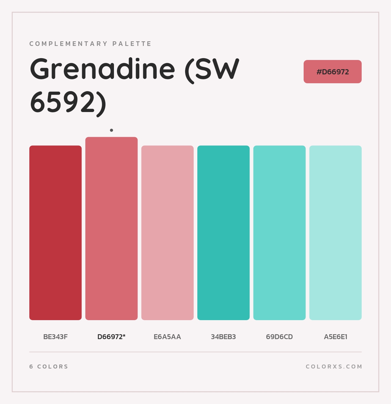 Grenadine (SW 6592) - Complementary Color Palette