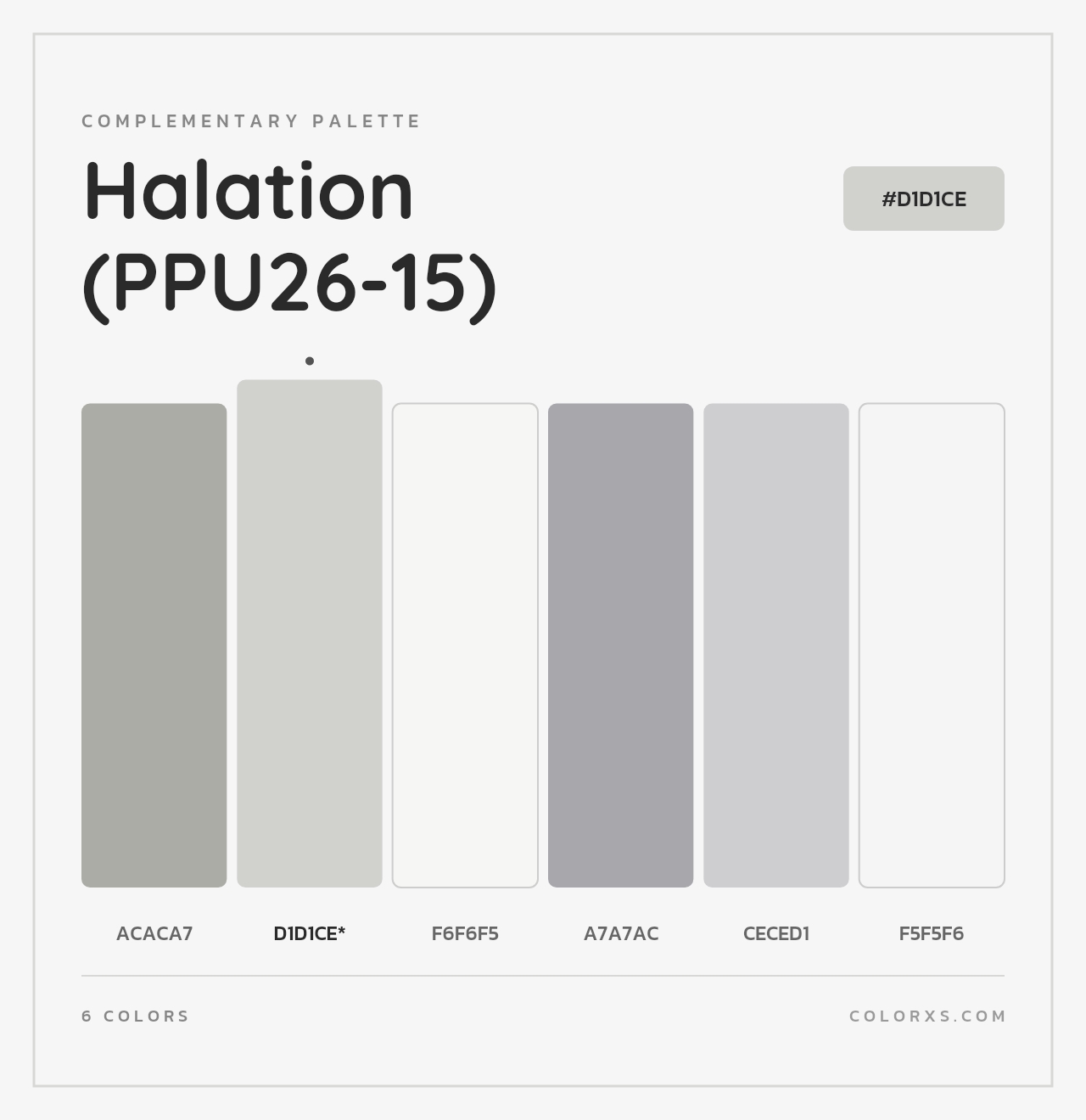Halation (PPU26-15) - Complementary Color Palette