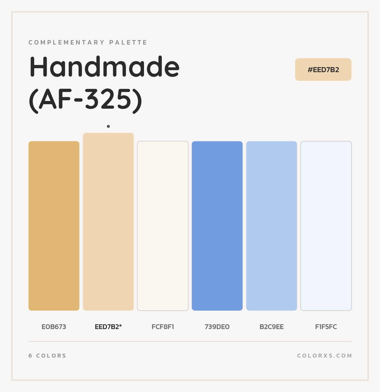 Handmade (AF-325) - Complementary Color Palette
