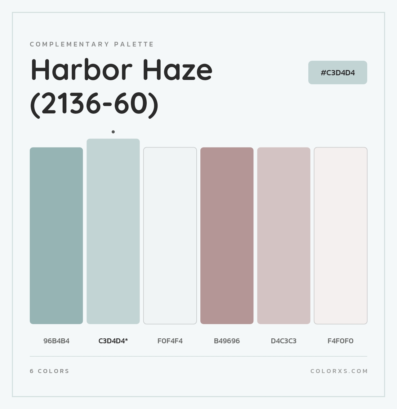 Harbor Haze (2136-60) - Complementary Color Palette