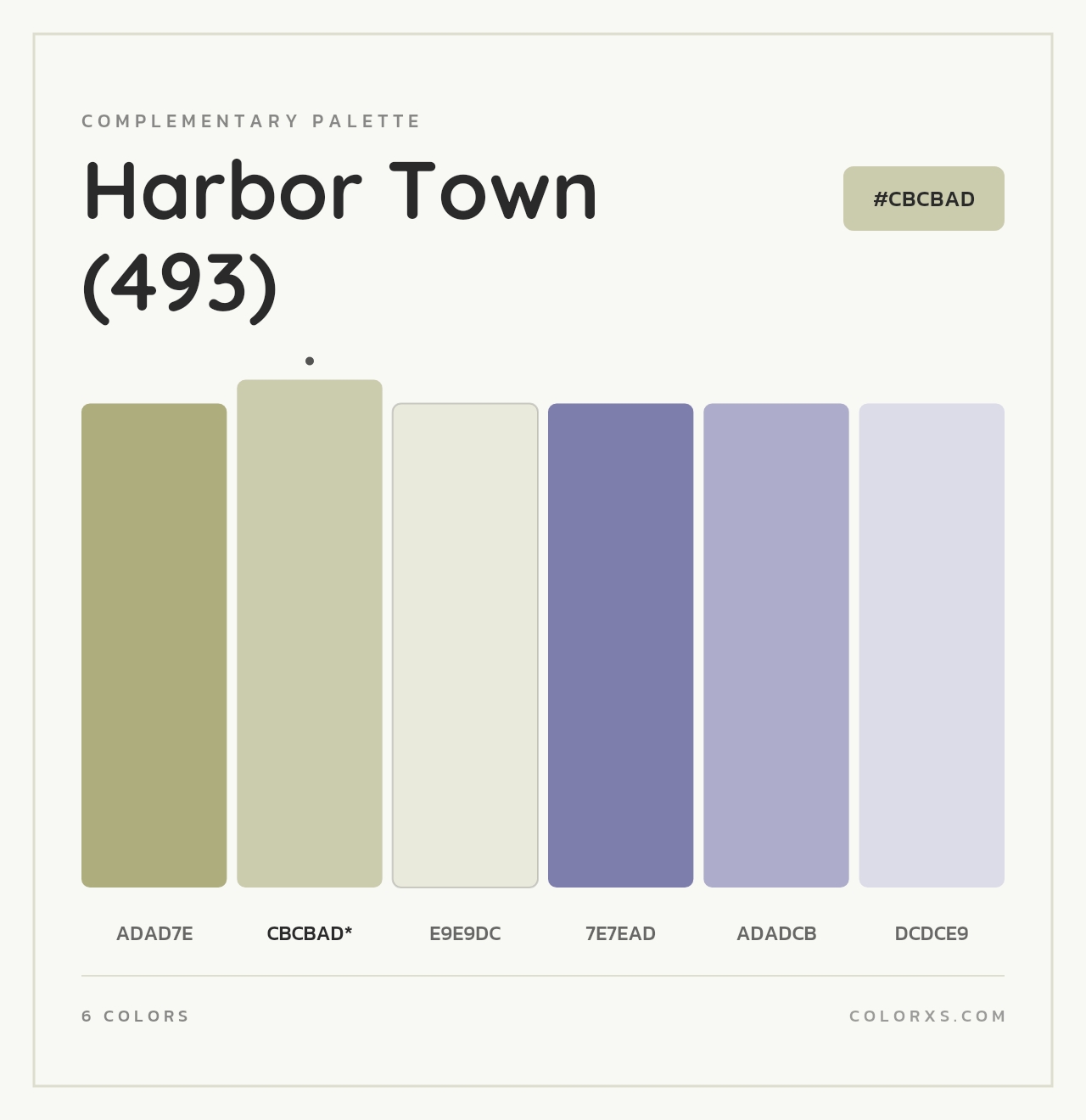 Harbor Town (493) - Complementary Color Palette
