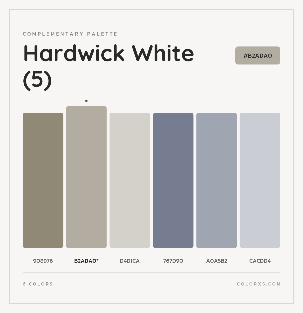 Hardwick White (5) - Complementary Color Palette