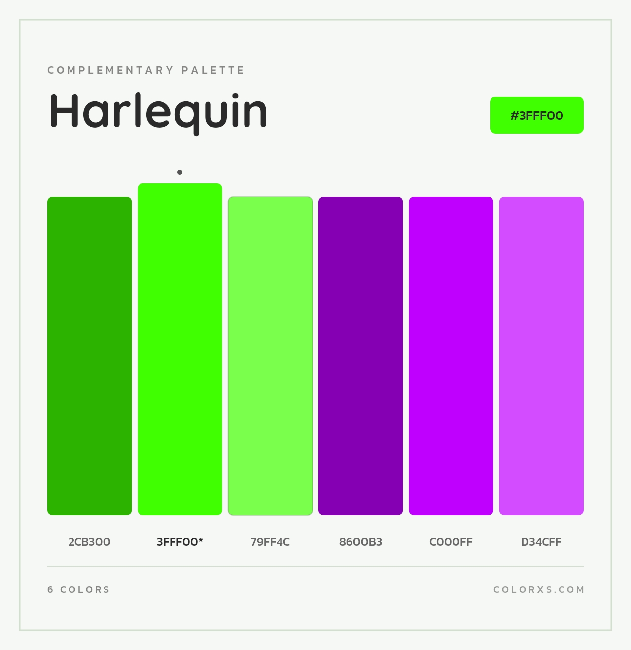 Harlequin - Complementary Color Palette
