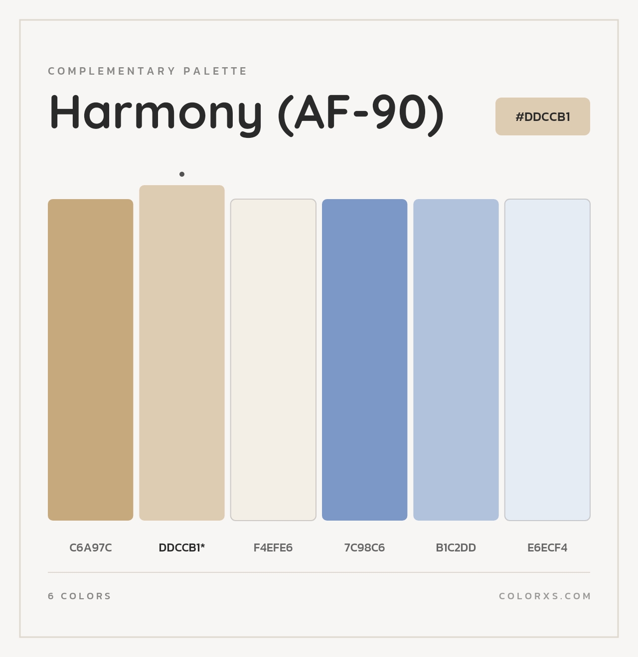 Harmony (AF-90) - Complementary Color Palette