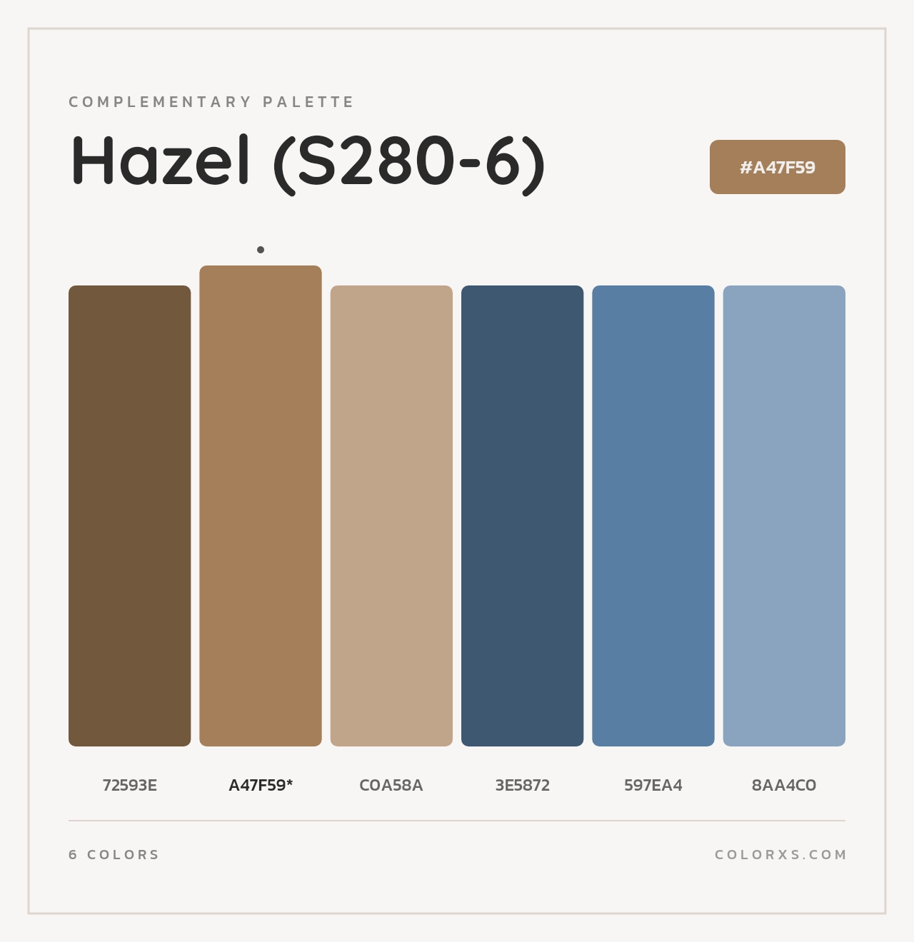 Hazel (S280-6) - Complementary Color Palette