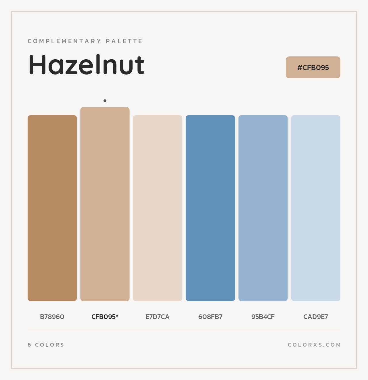Hazelnut - Complementary Color Palette