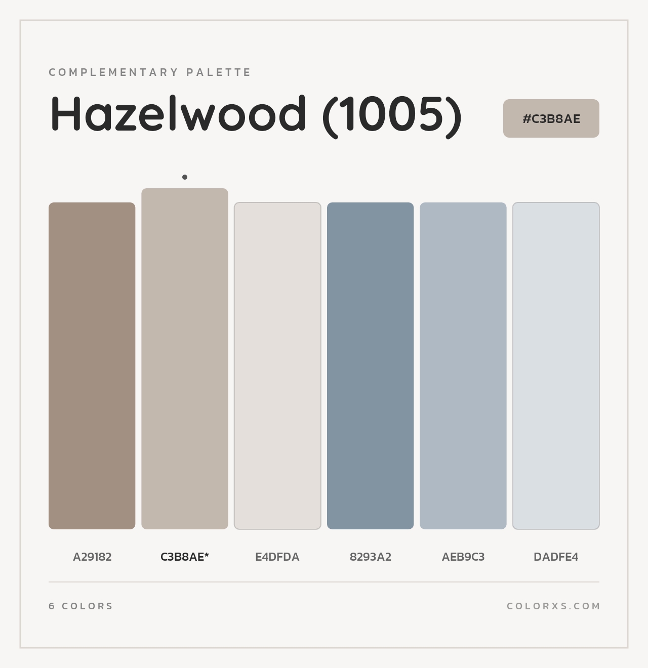 Hazelwood (1005) - Complementary Color Palette