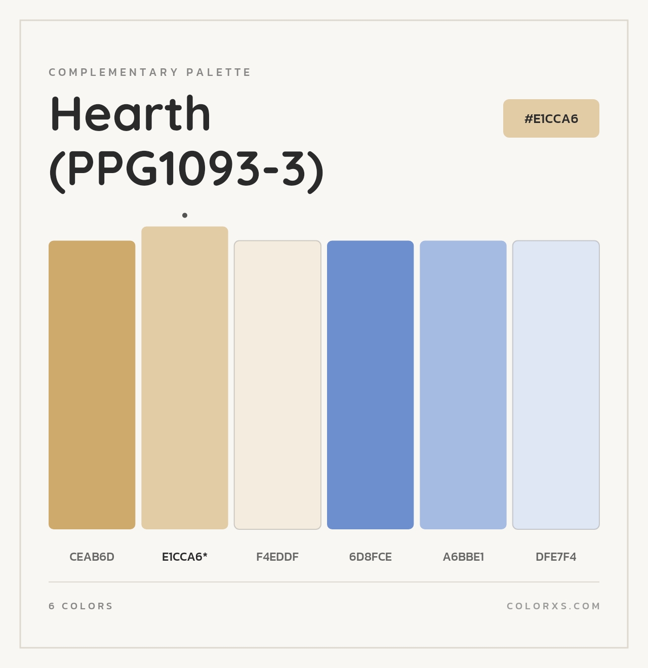 Hearth (PPG1093-3) - Complementary Color Palette