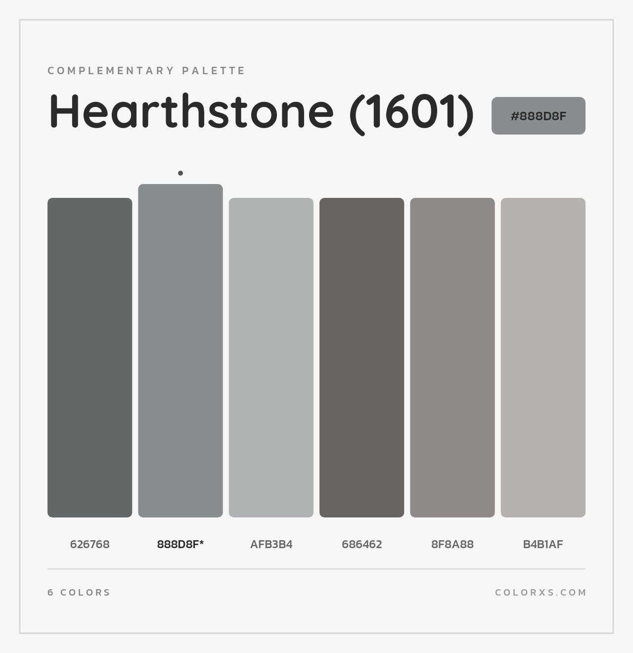 Hearthstone (1601) - Complementary Color Palette