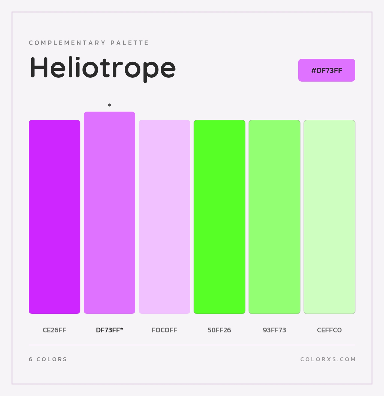 Heliotrope - Complementary Color Palette