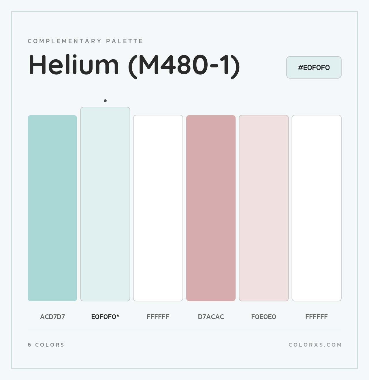 Helium (M480-1) - Complementary Color Palette