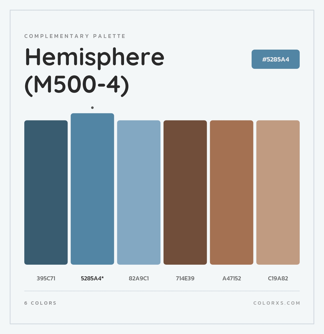 Hemisphere (M500-4) - Complementary Color Palette