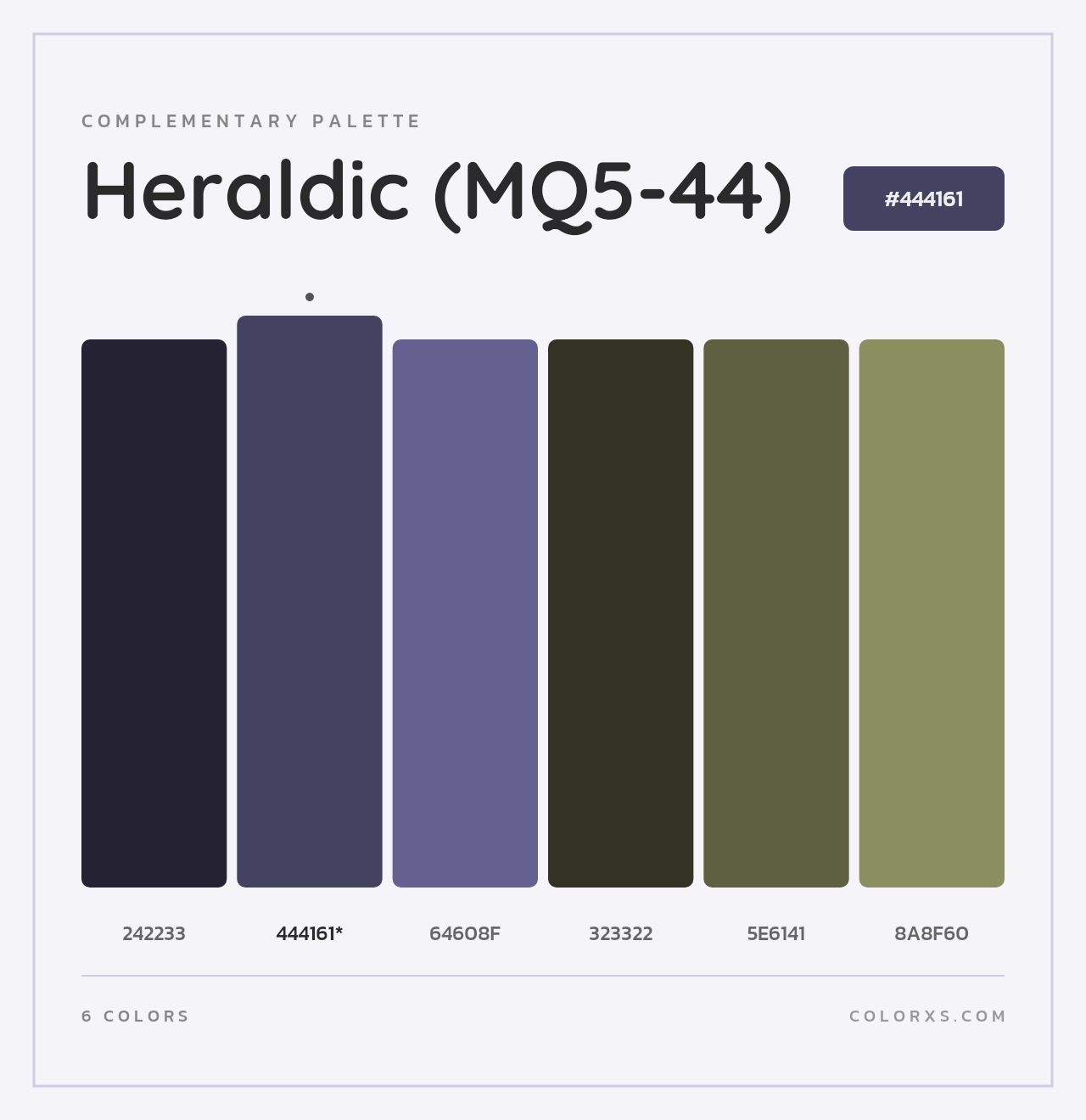 Heraldic (MQ5-44) - Complementary Color Palette