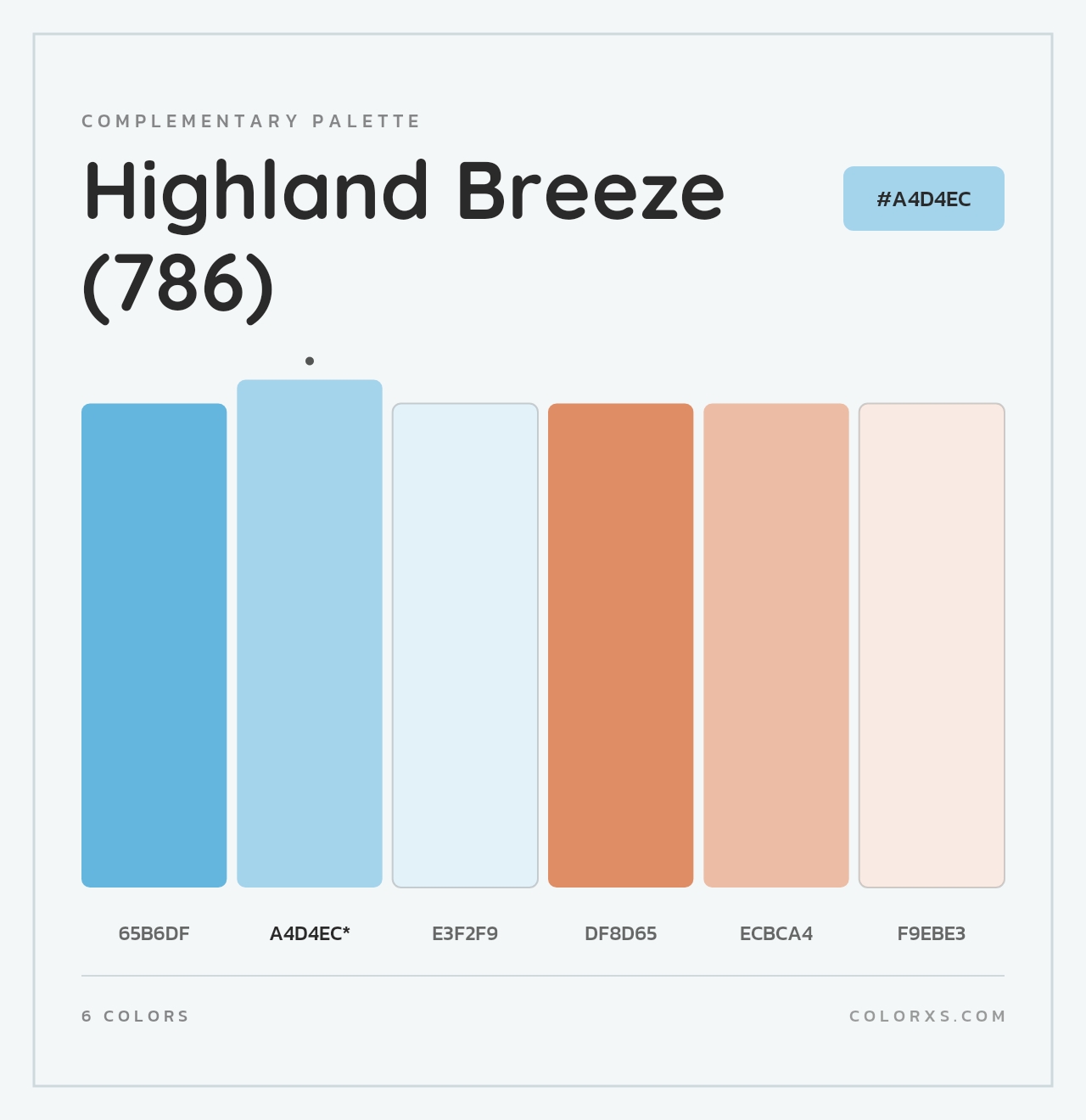 Highland Breeze (786) - Complementary Color Palette