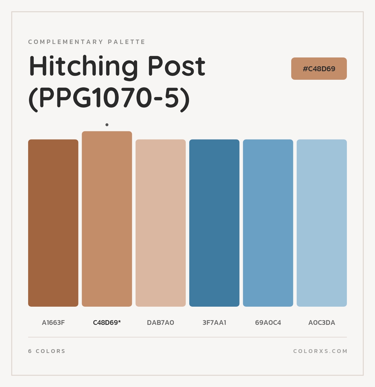 Hitching Post (PPG1070-5) - Complementary Color Palette