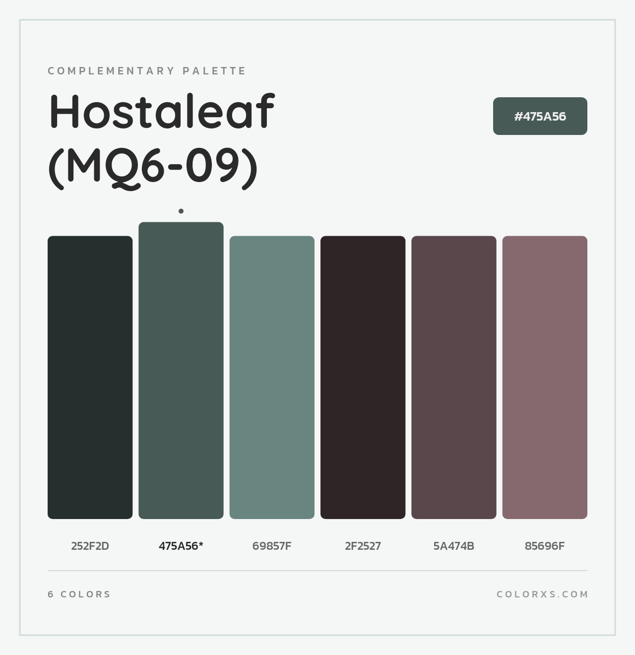 Hostaleaf (MQ6-09) - Complementary Color Palette
