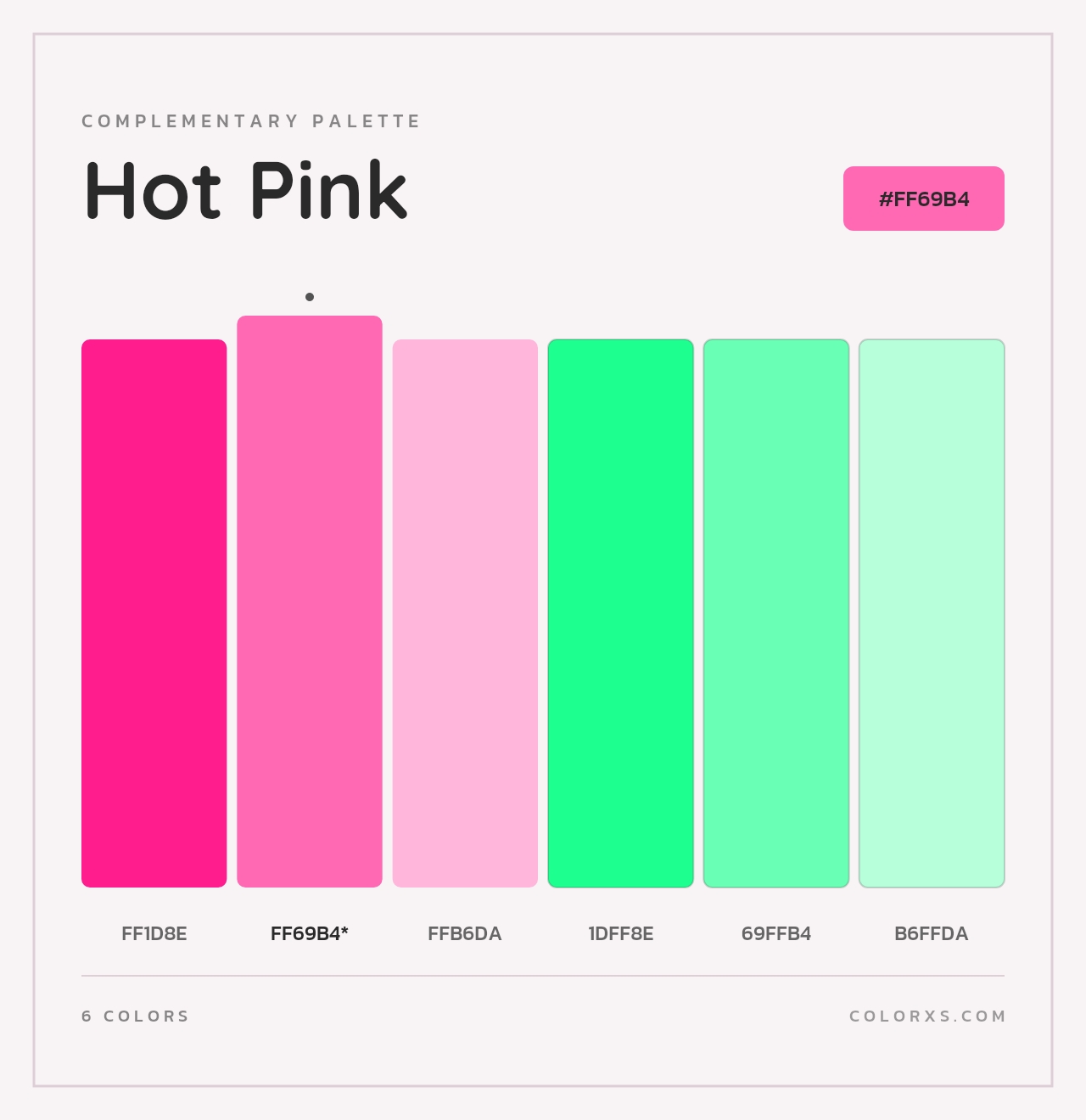 Hot Pink - Complementary Color Palette
