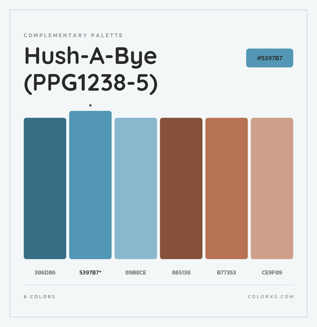 Hush-A-Bye (PPG1238-5) - Complementary Color Palette