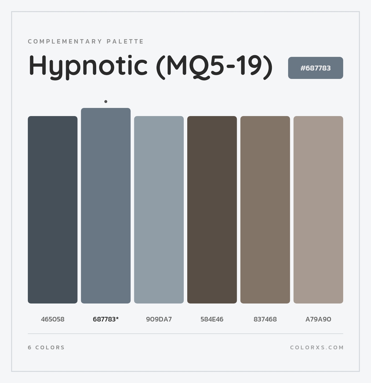 Hypnotic (MQ5-19) - Complementary Color Palette