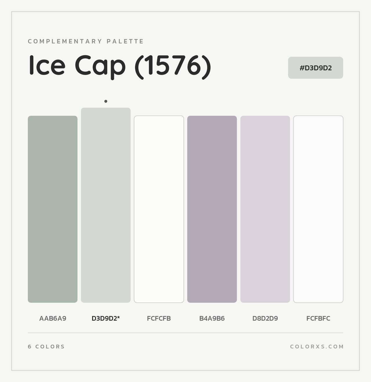 Ice Cap (1576) - Complementary Color Palette