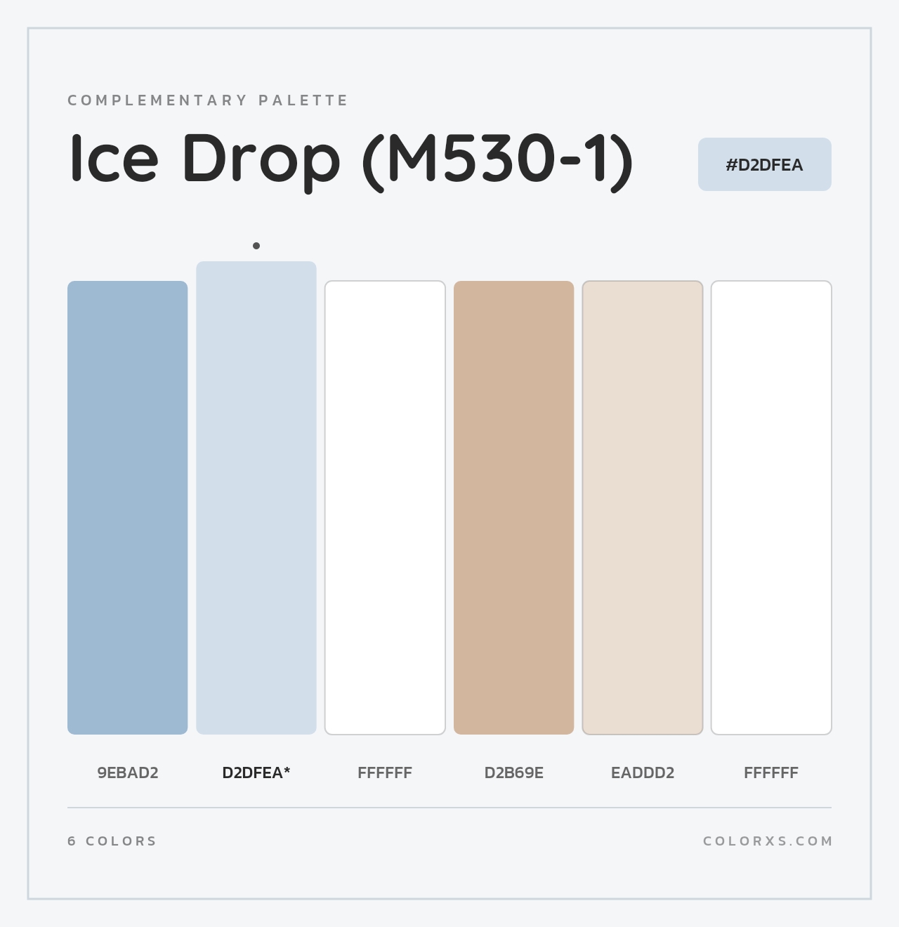 Ice Drop (M530-1) - Complementary Color Palette