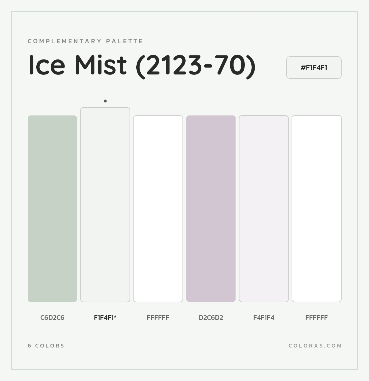Ice Mist (2123-70) - Complementary Color Palette