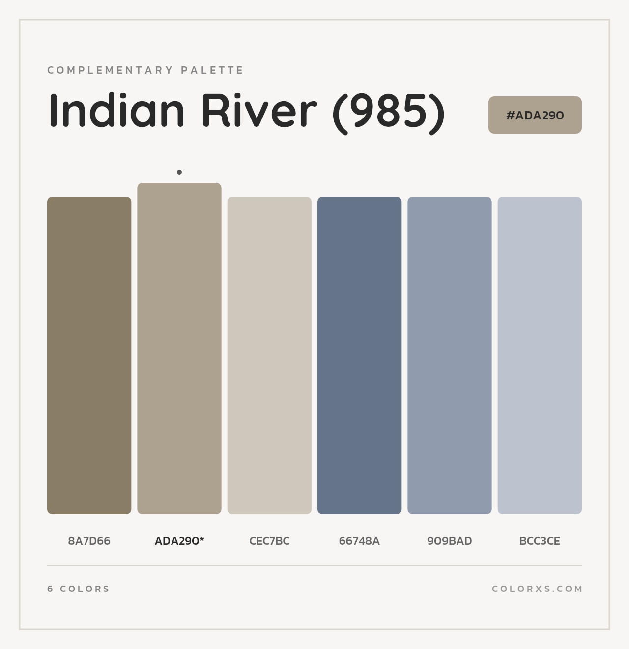 Indian River (985) - Complementary Color Palette