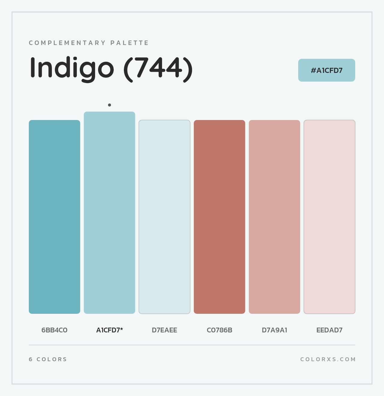 Indigo (744) - Complementary Color Palette