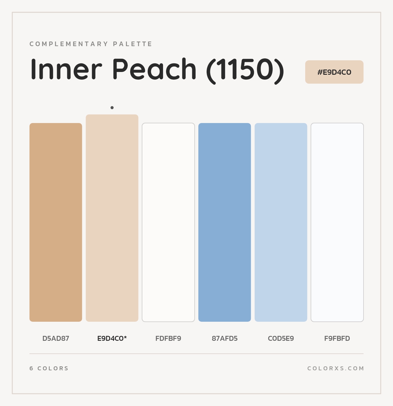 Inner Peach (1150) - Complementary Color Palette