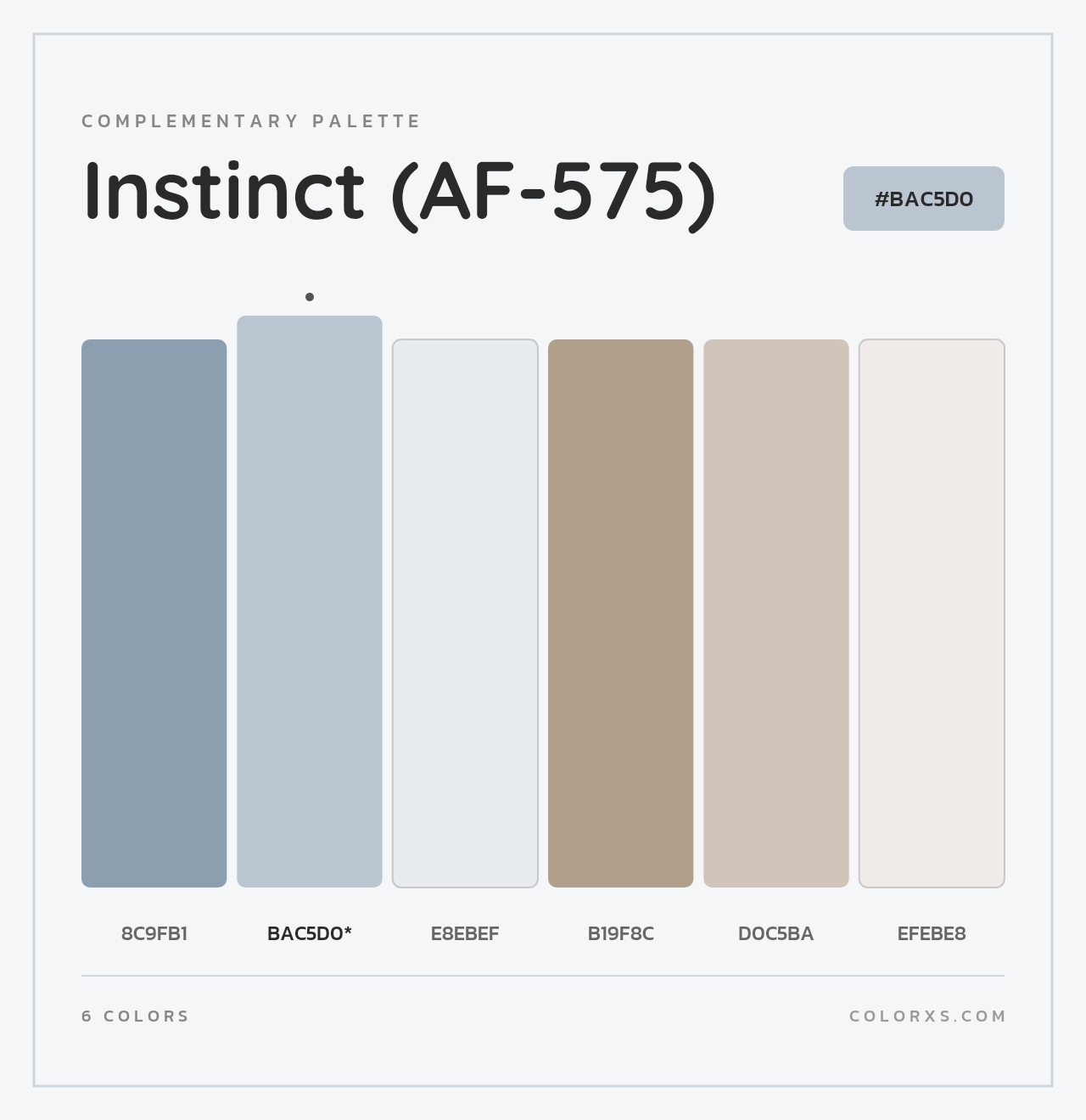Instinct (AF-575) - Complementary Color Palette