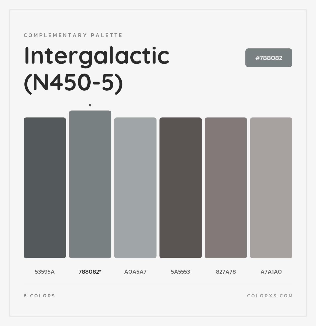 Intergalactic (N450-5) - Complementary Color Palette