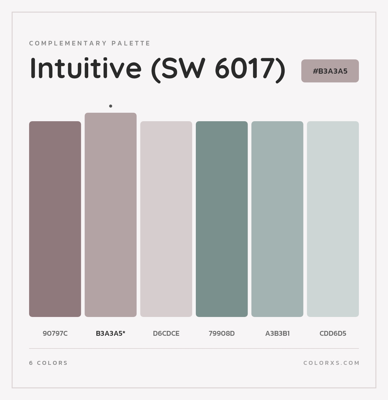 Intuitive (SW 6017) - Complementary Color Palette