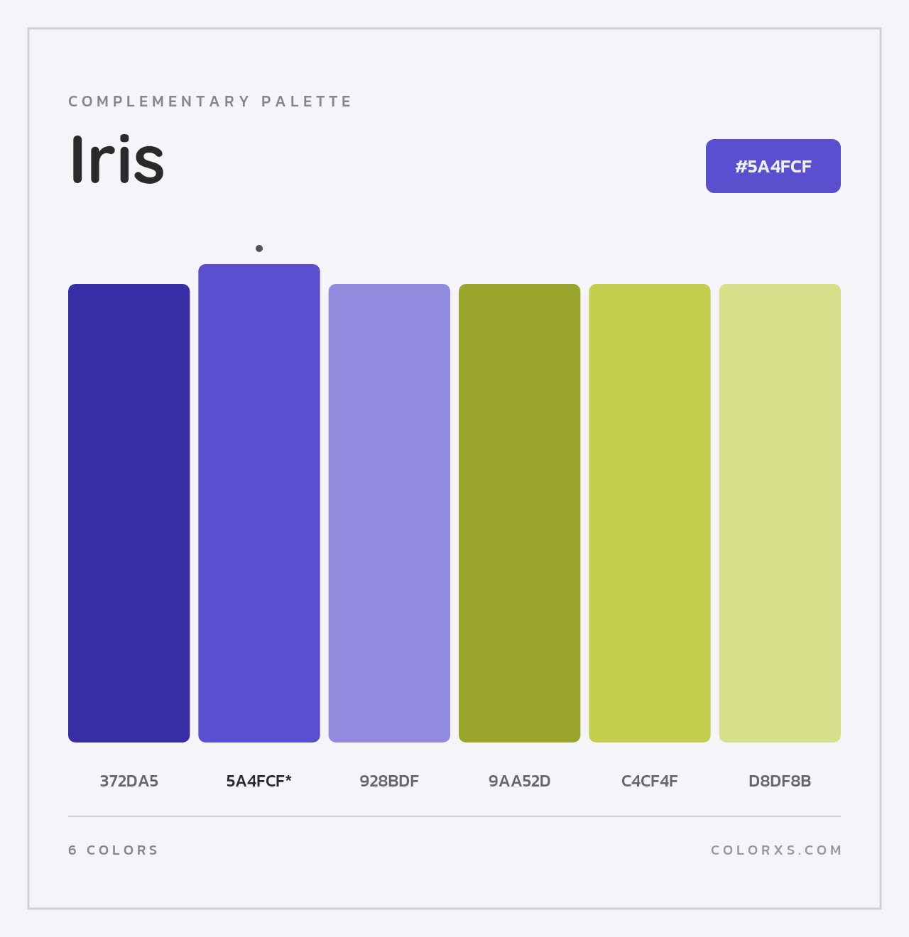 Iris - Complementary Color Palette
