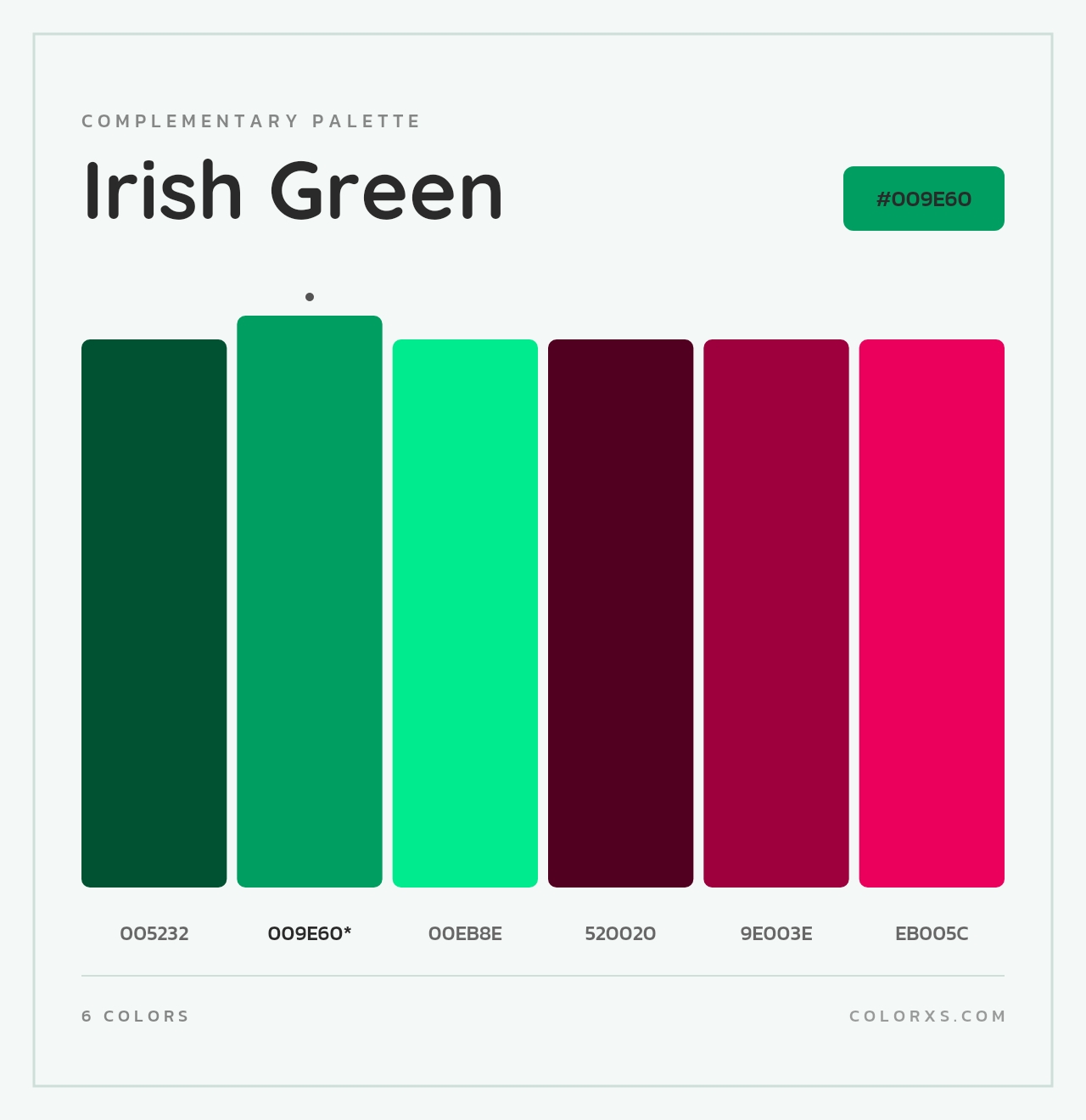 Irish Green - Complementary Color Palette