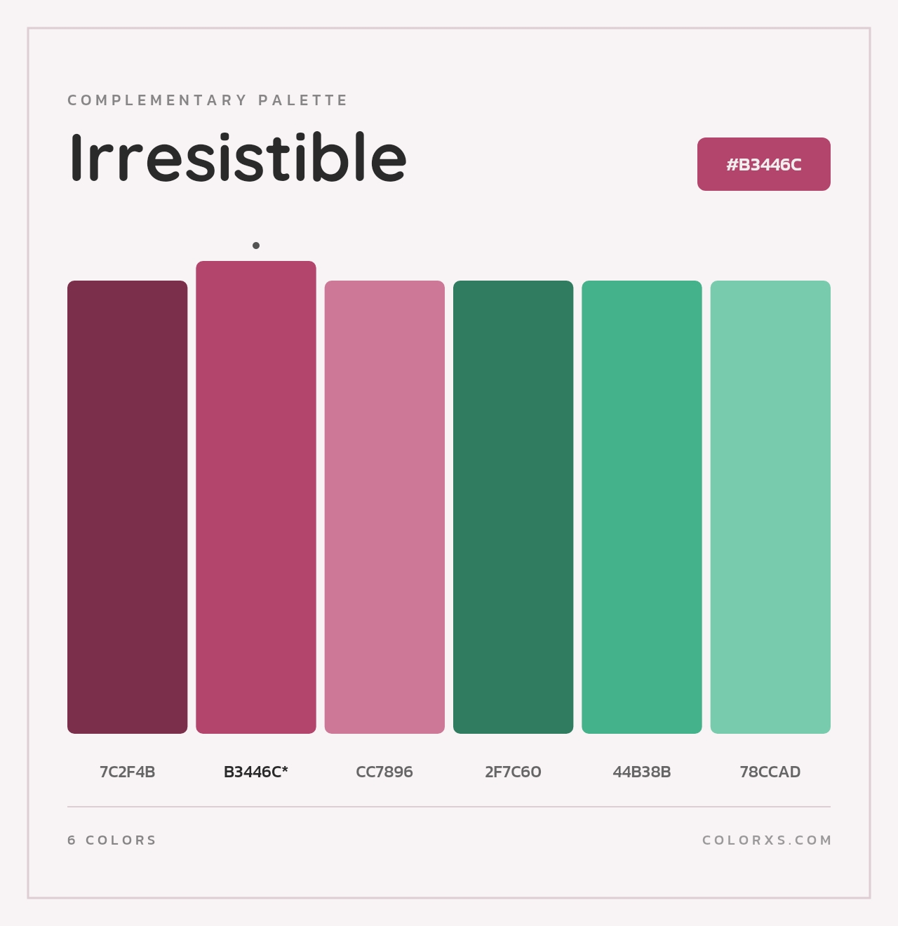 Irresistible - Complementary Color Palette
