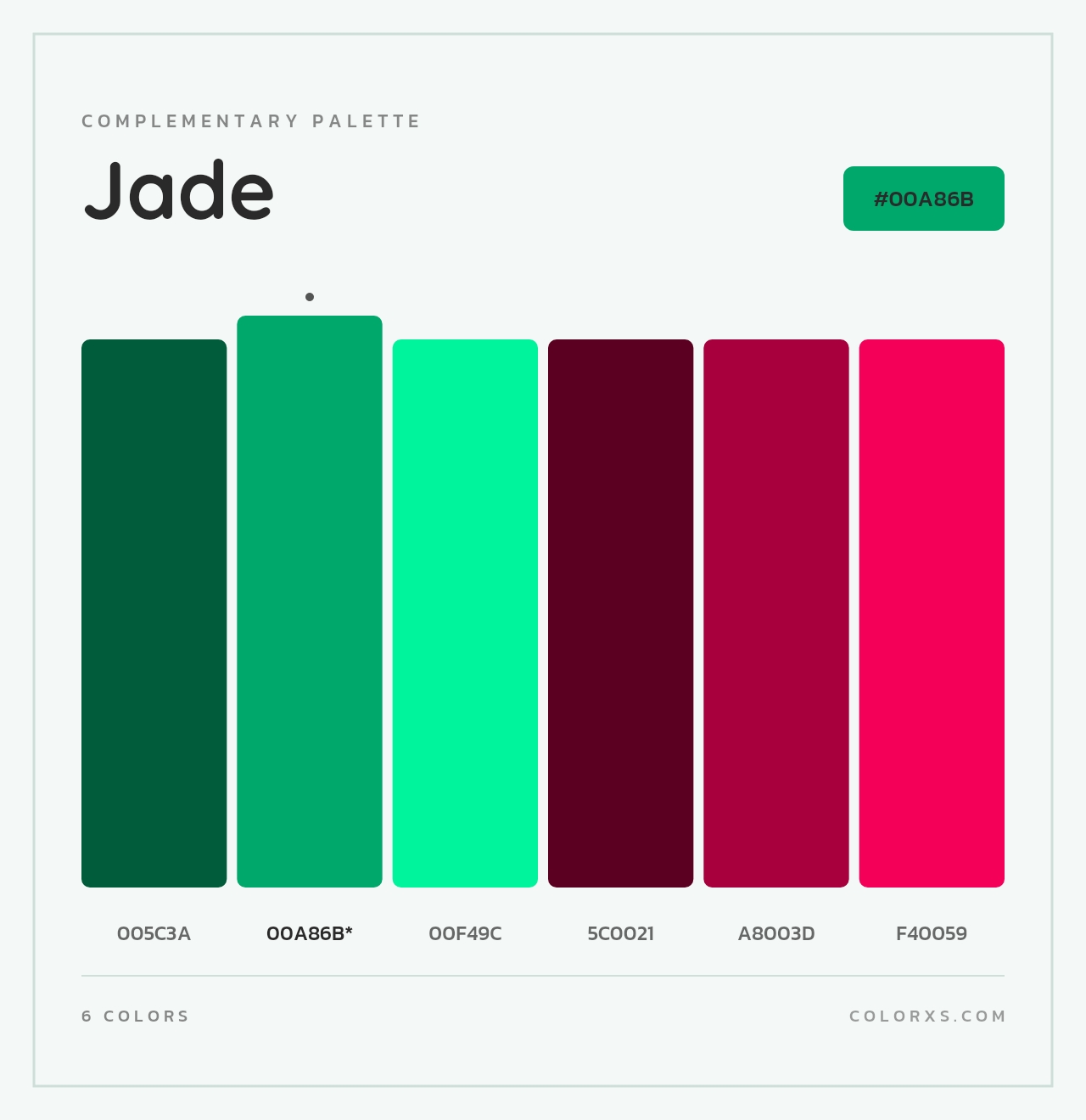 Jade - Complementary Color Palette