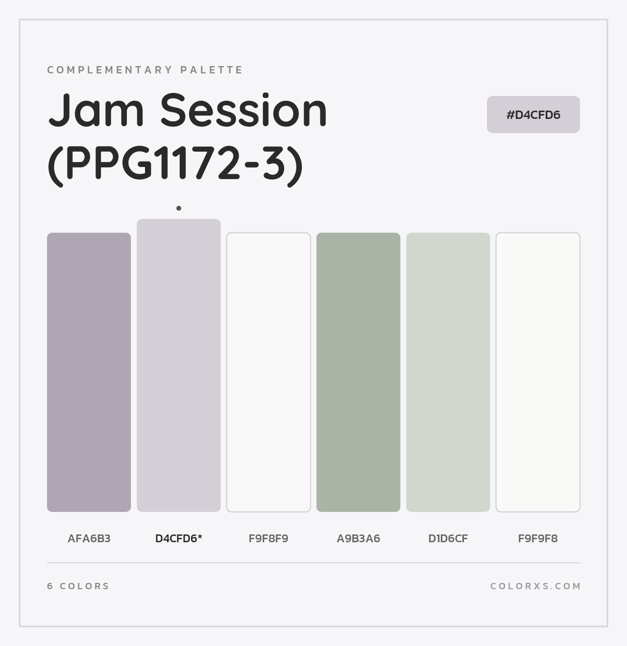 Jam Session (PPG1172-3) - Complementary Color Palette