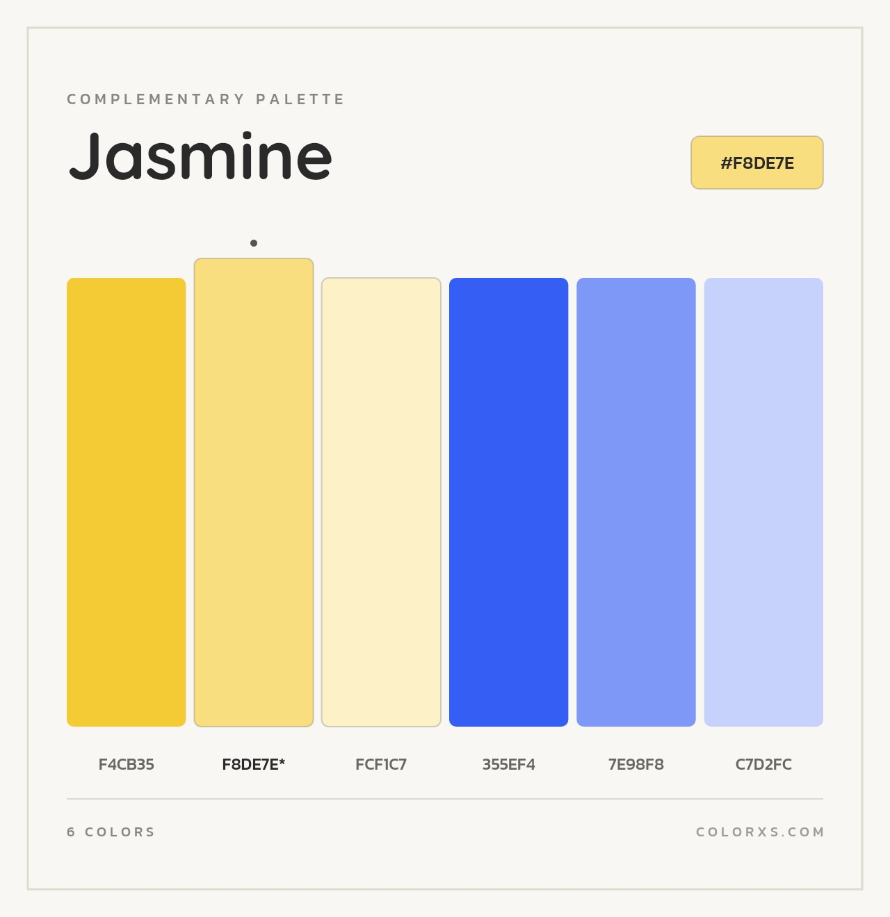 Jasmine - Complementary Color Palette