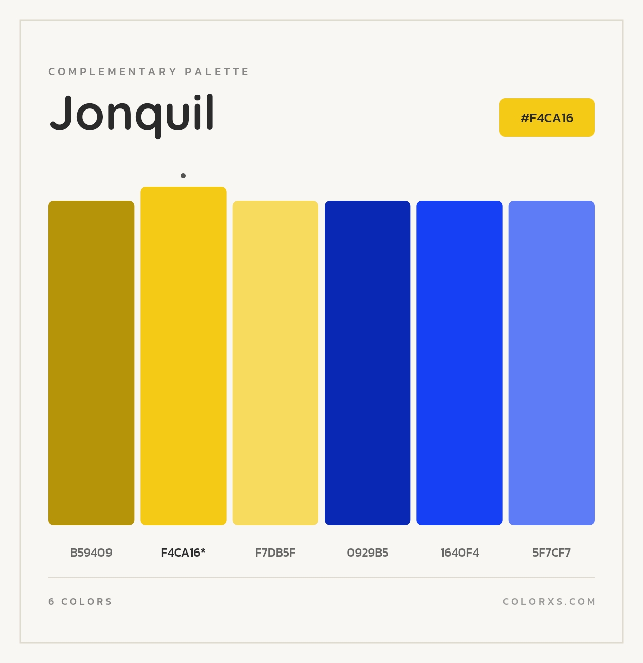 Jonquil - Complementary Color Palette