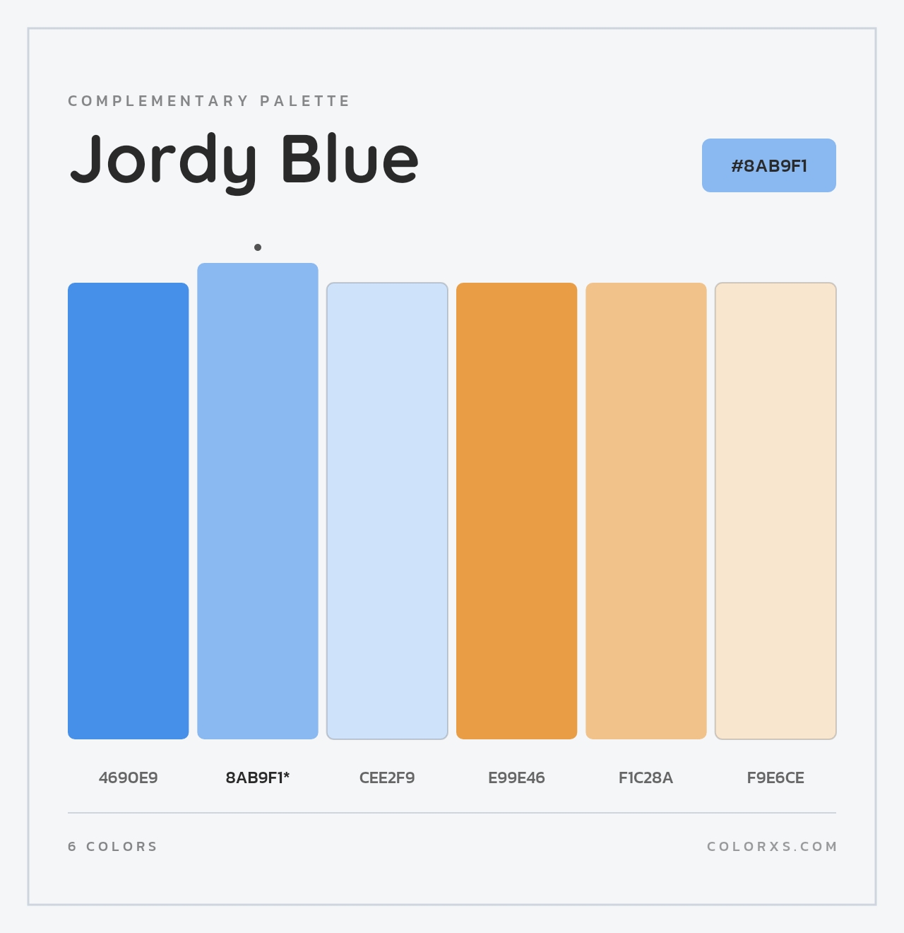 Jordy Blue - Complementary Color Palette