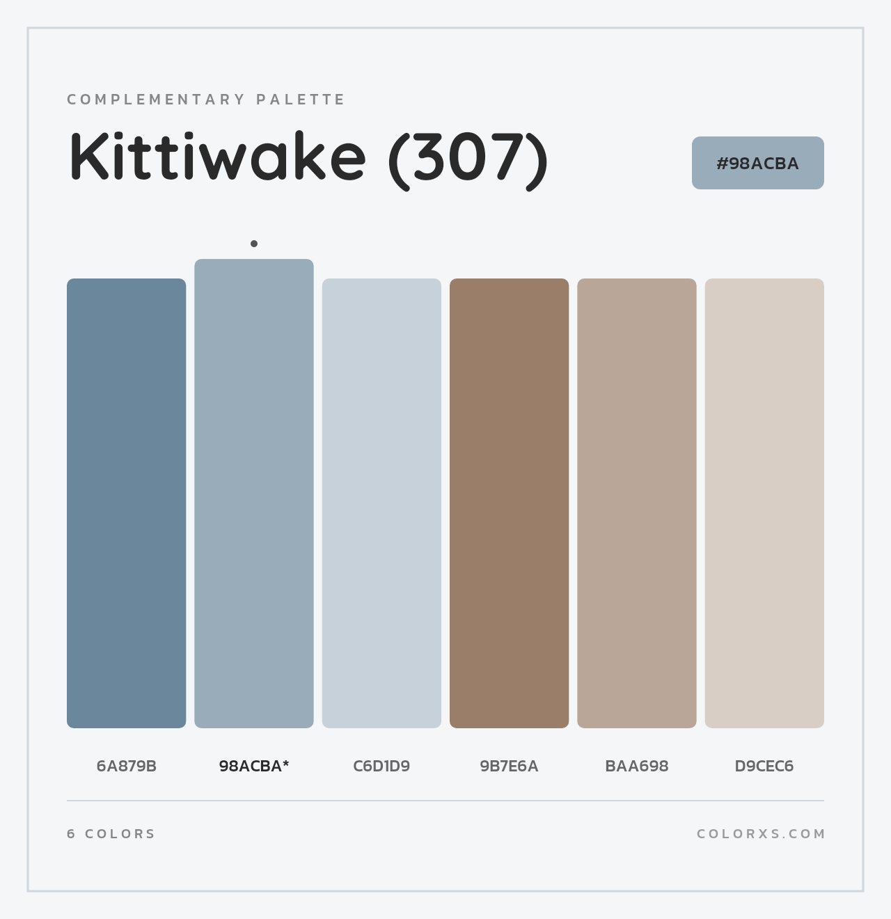 Kittiwake (307) - Complementary Color Palette