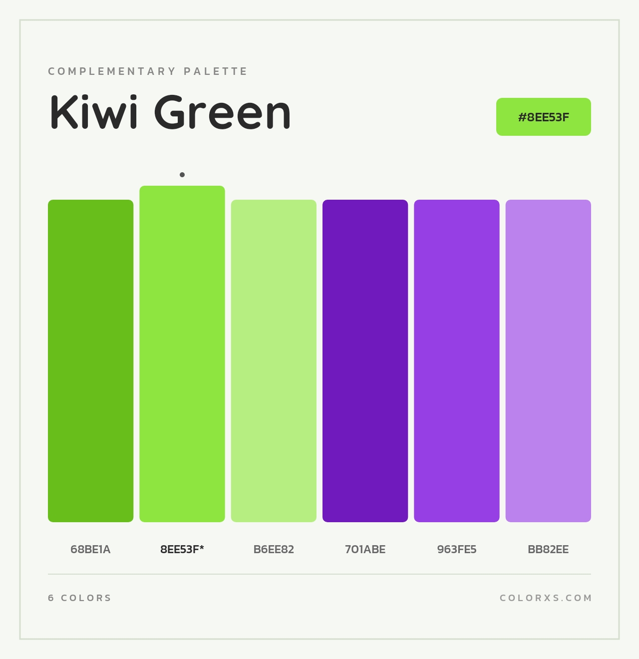 Kiwi Green - Complementary Color Palette