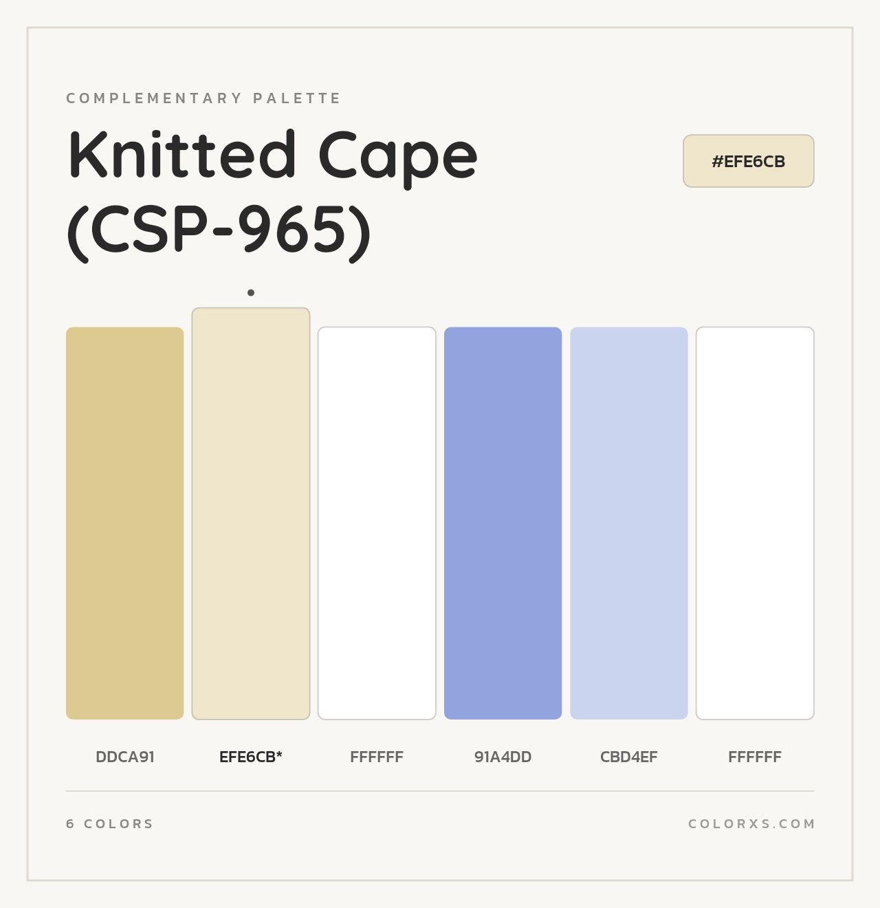 Knitted Cape (CSP-965) - Complementary Color Palette