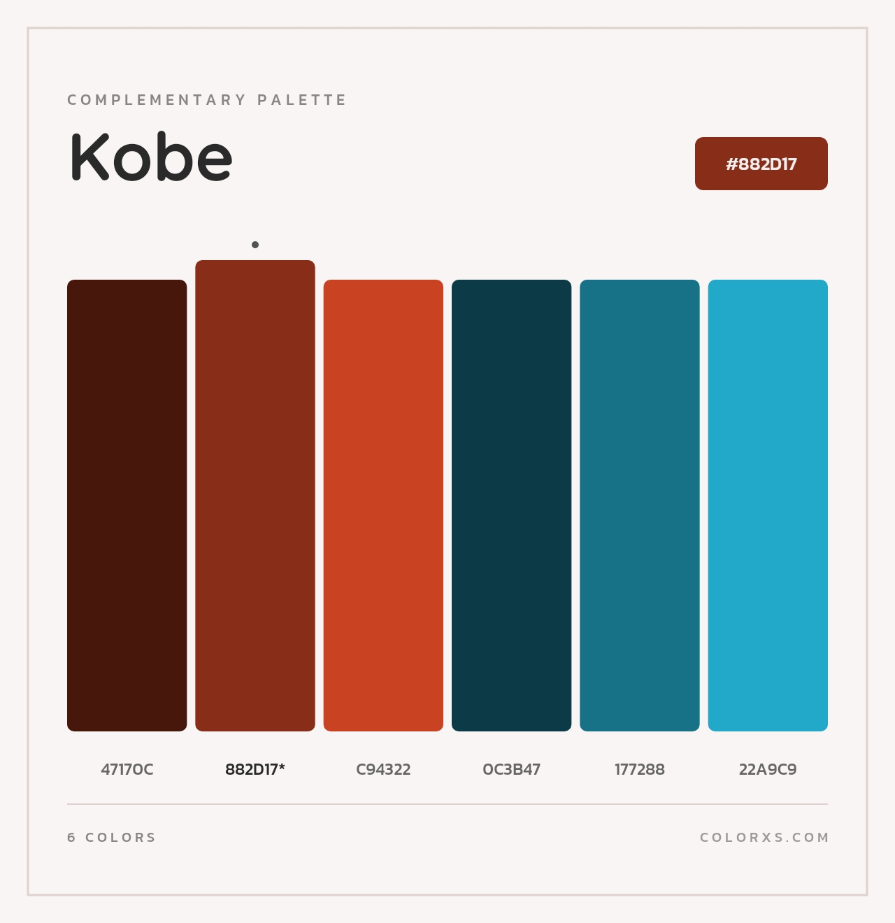 Kobe - Complementary Color Palette