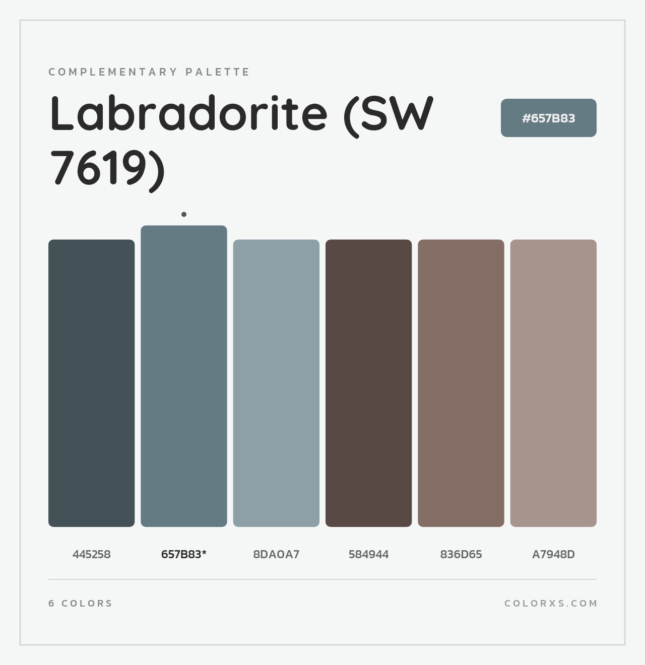 Labradorite (SW 7619) - Complementary Color Palette