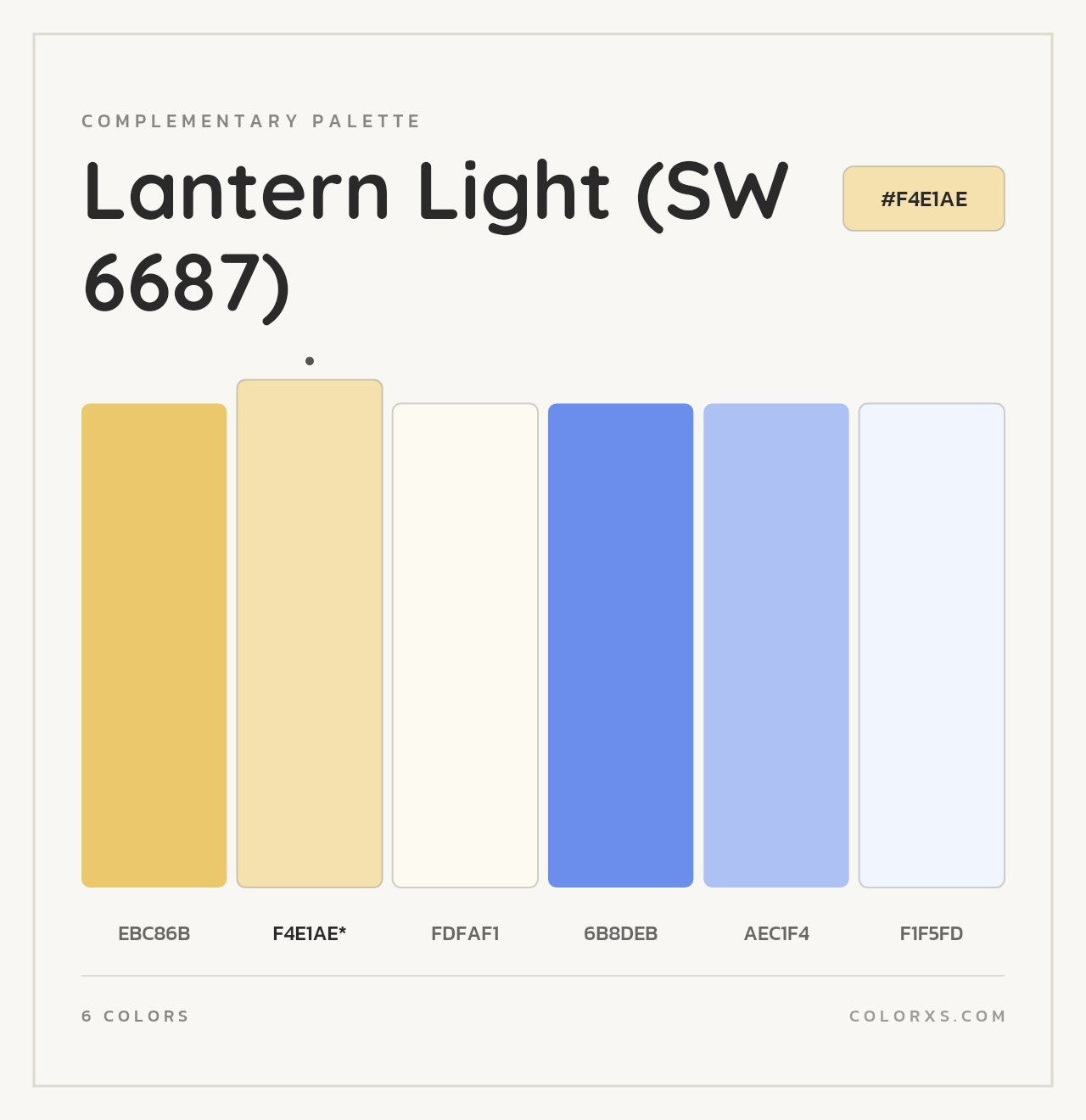 Lantern Light (SW 6687) - Complementary Color Palette