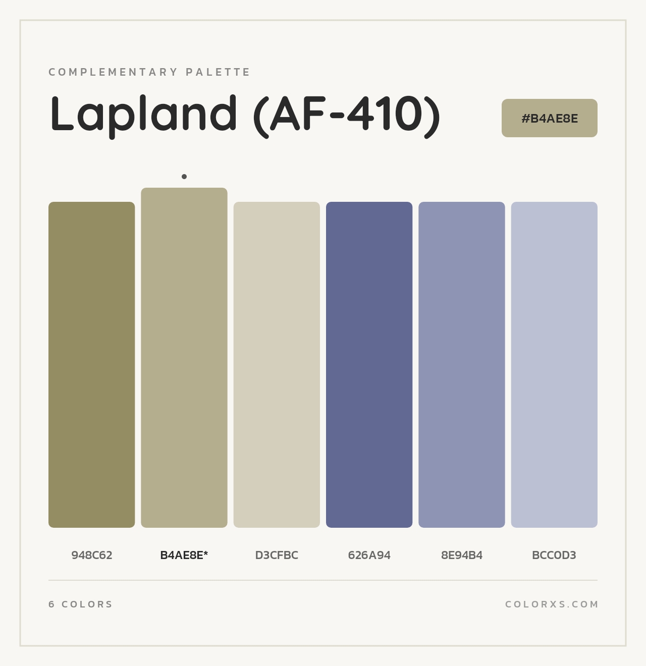Lapland (AF-410) - Complementary Color Palette