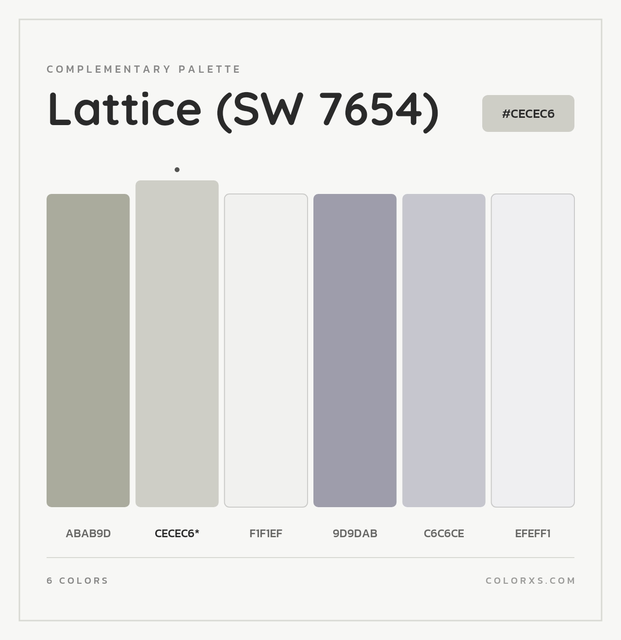 Lattice (SW 7654) - Complementary Color Palette
