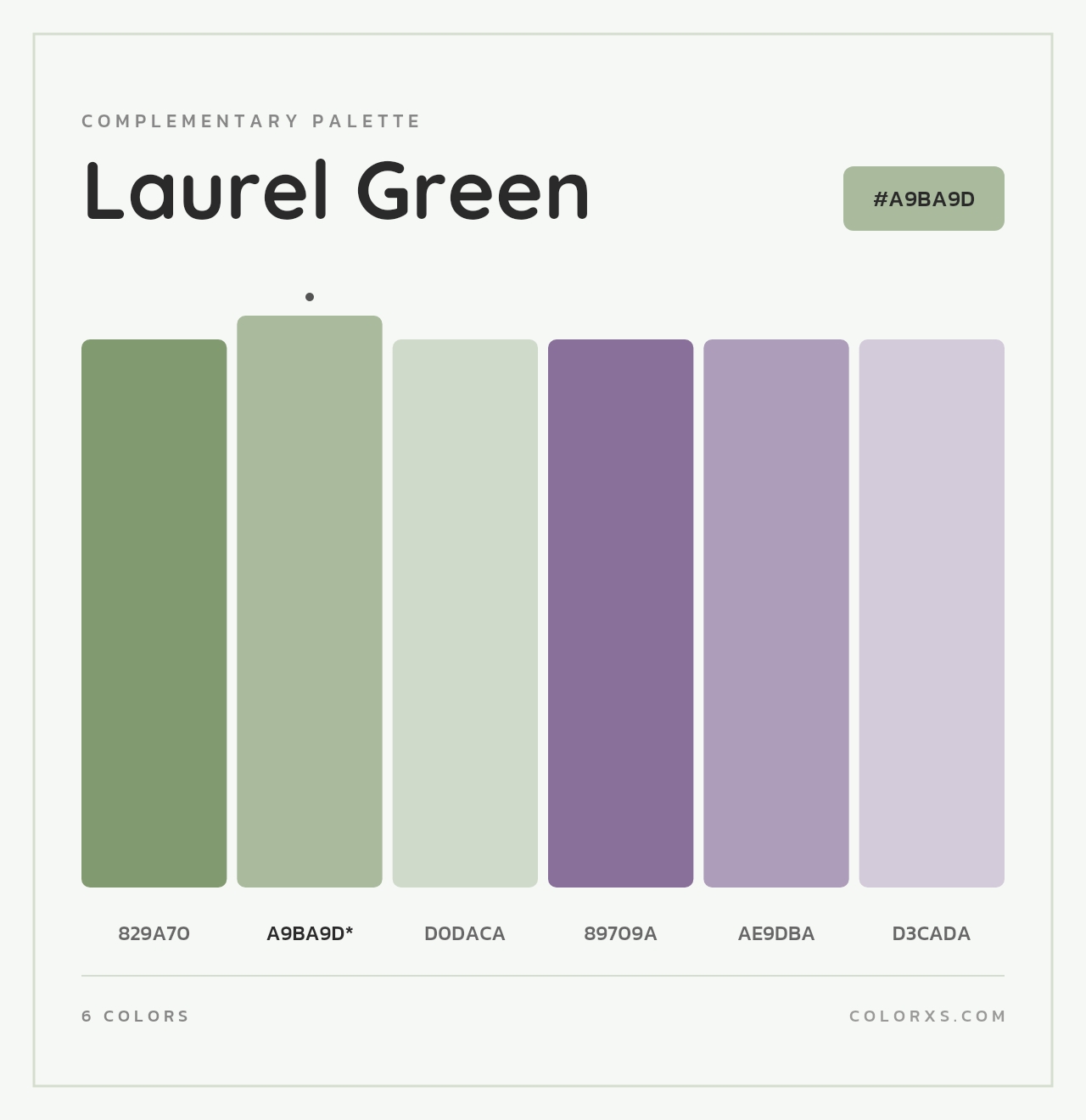 Laurel Green - Complementary Color Palette